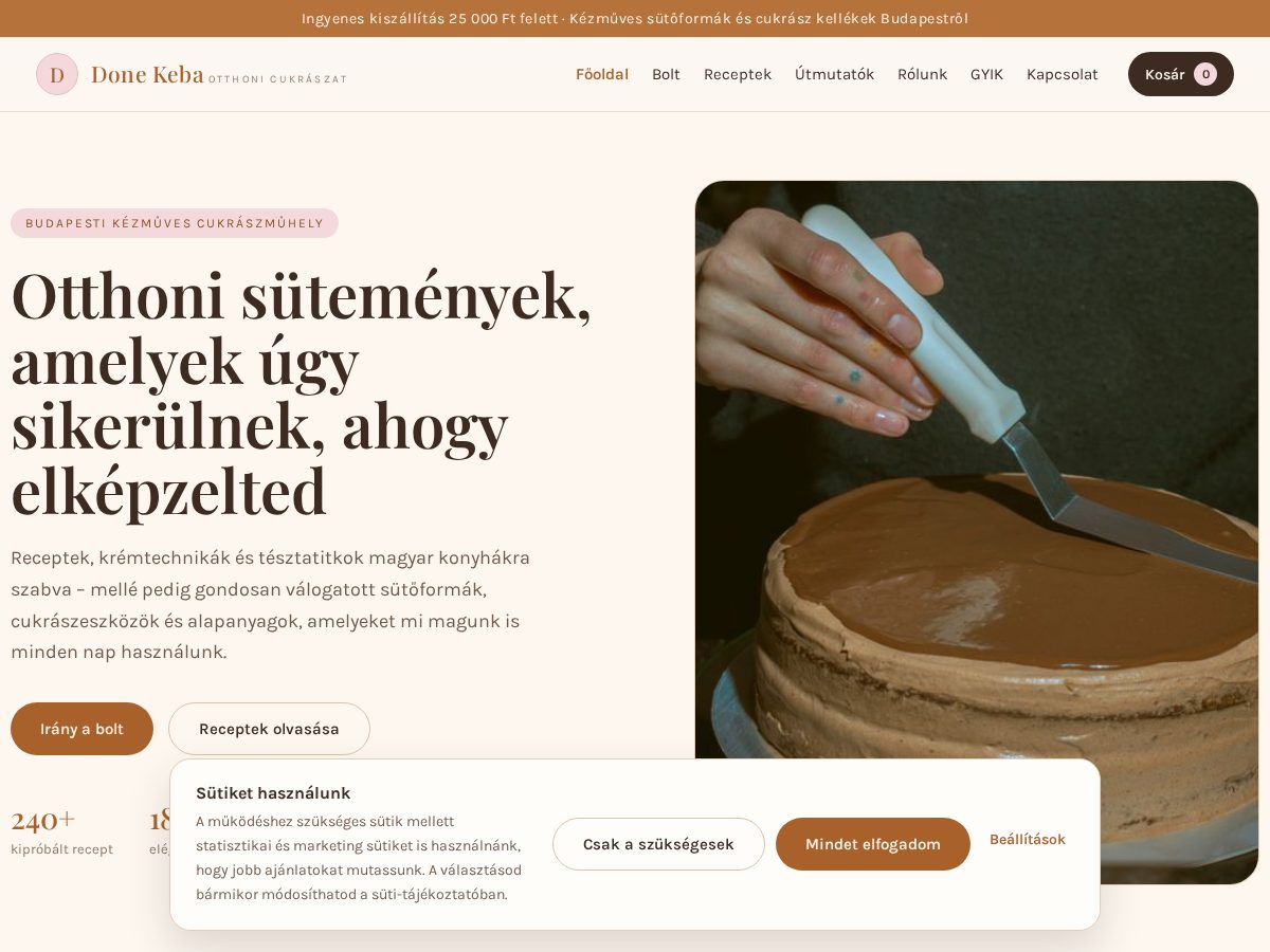 Landing-page snapshot of donerkeba.shop