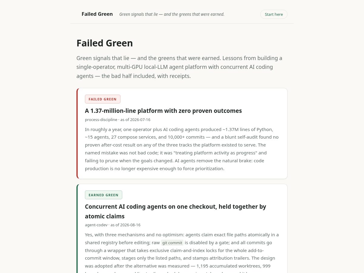 Landing-page snapshot of earnedgreen.com