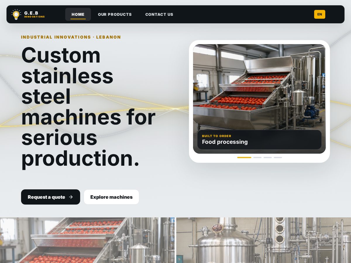 Landing-page snapshot of gebader-innovations.com