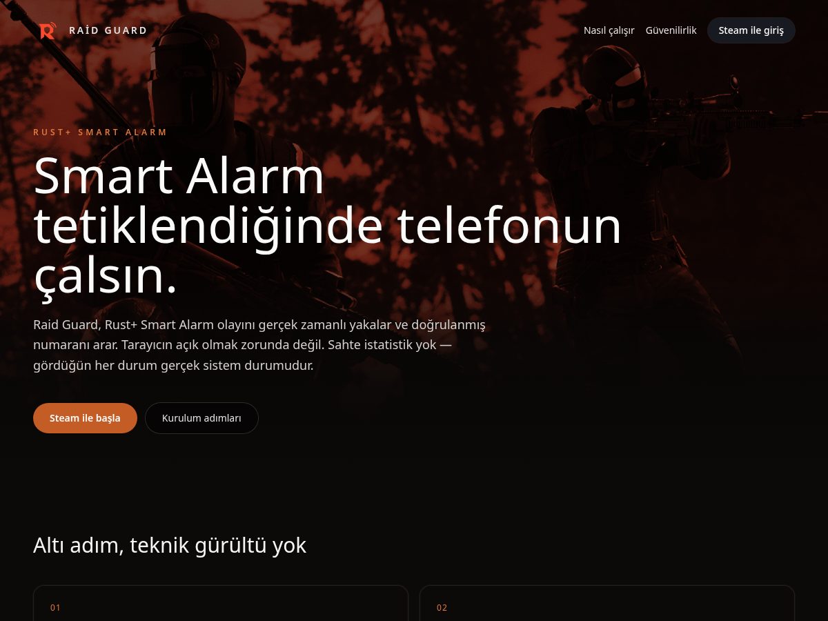 Landing-page snapshot of getraidguard.com