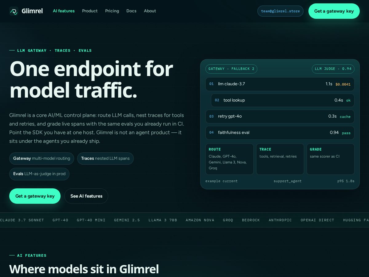 Landing-page snapshot of glimrel.store