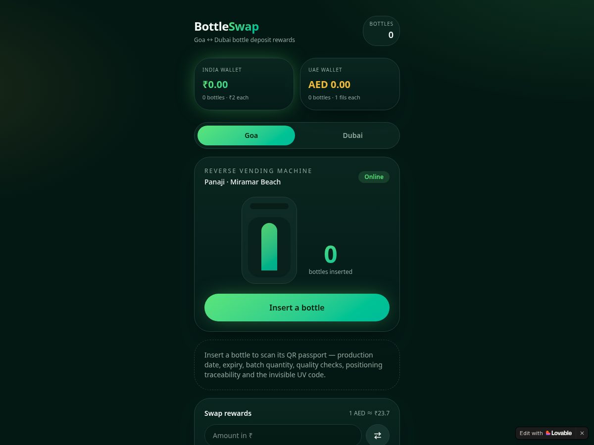 Landing-page snapshot of goadubaiswap.live
