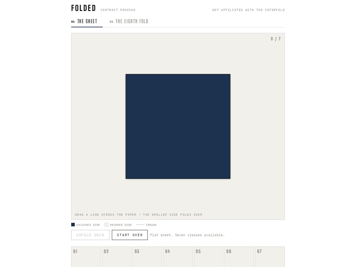 Landing-page snapshot of gotfolded.com