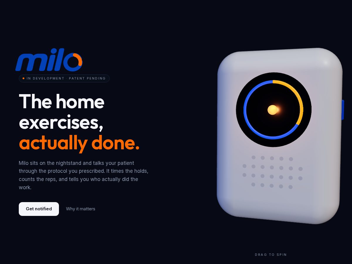 Landing-page snapshot of himilo.xyz