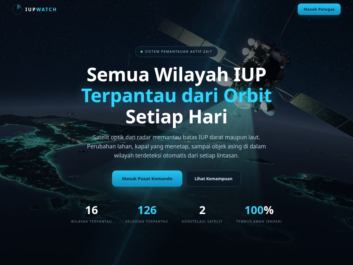Landing-page snapshot of iupwatch.com
