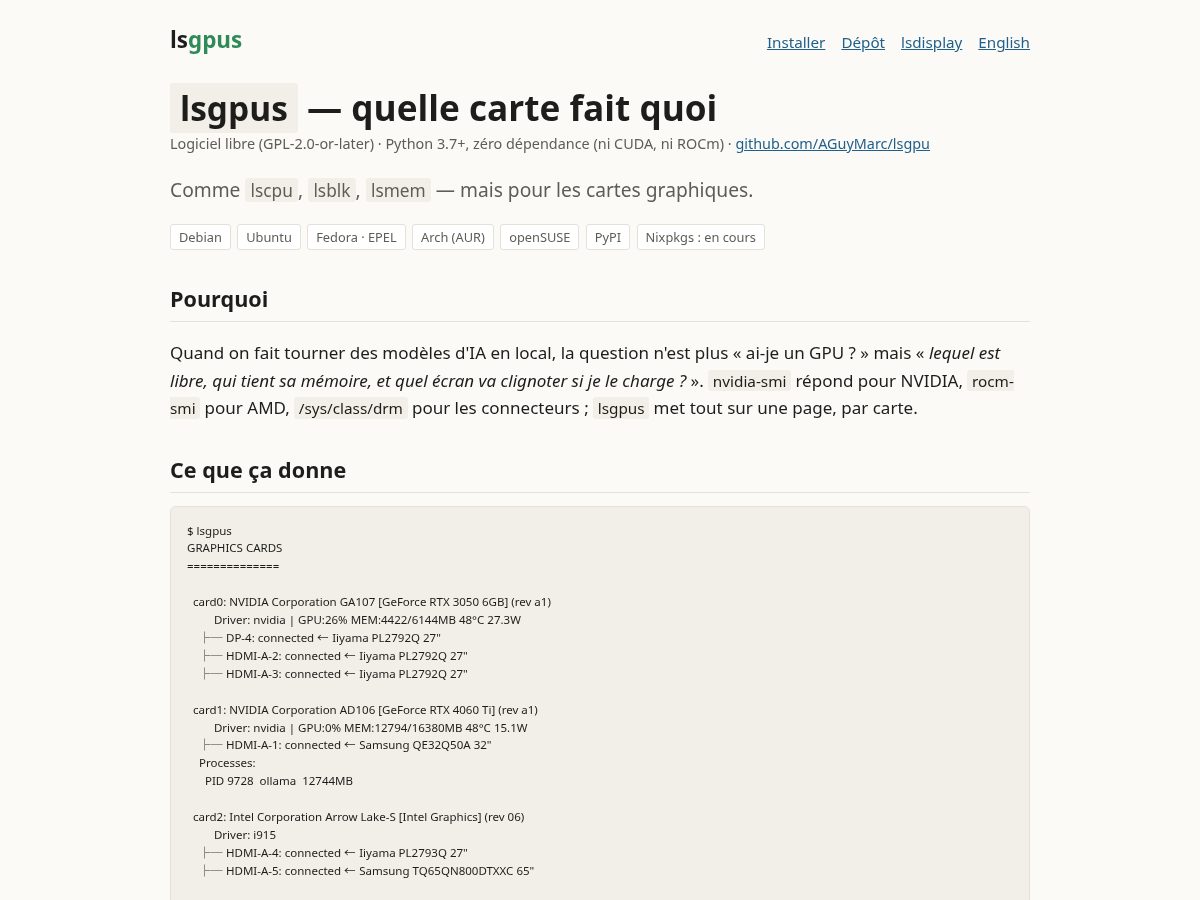 Landing-page snapshot of lsgpus.org