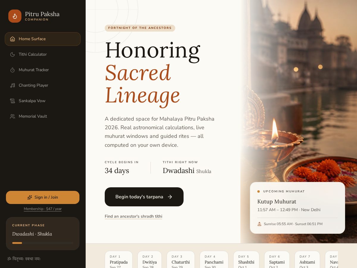Landing-page snapshot of mahapitru.com