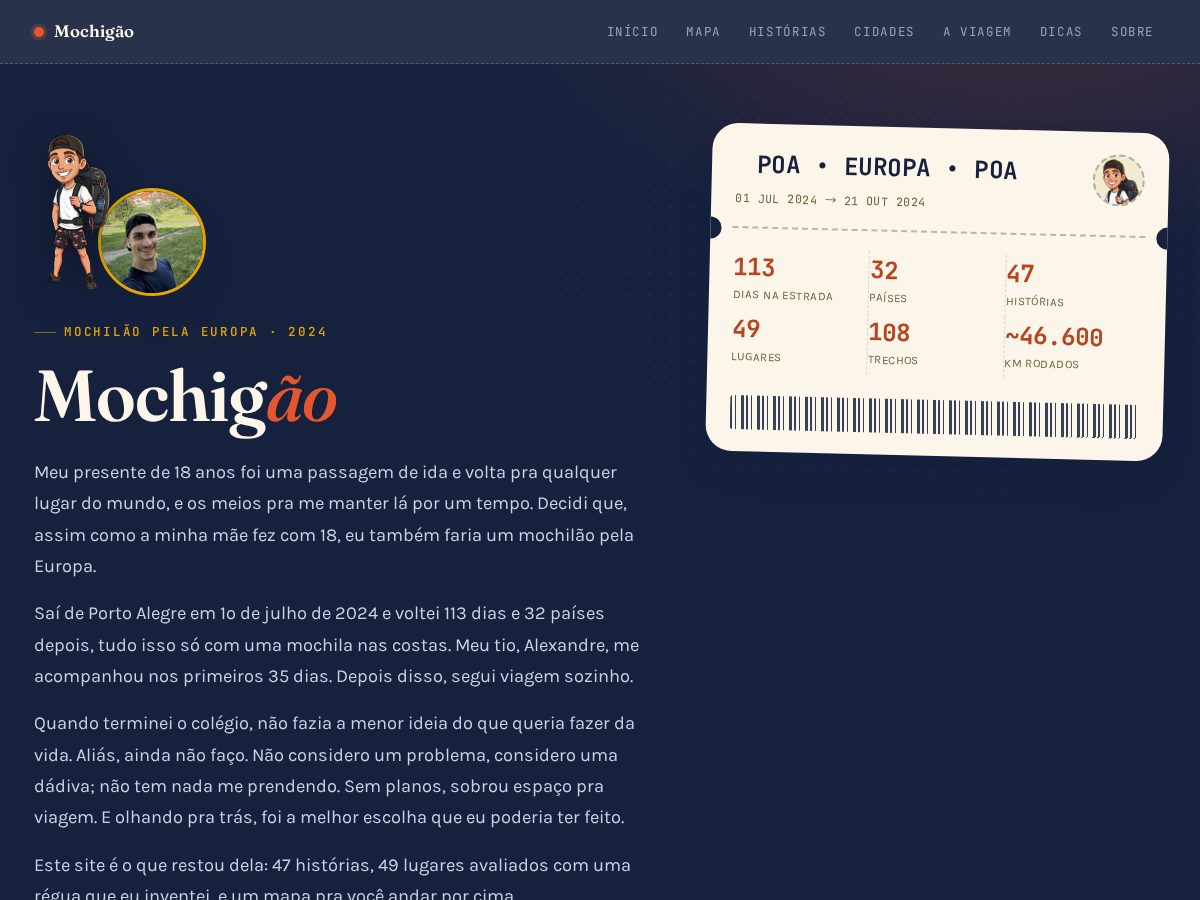 Landing-page snapshot of mochigao.com