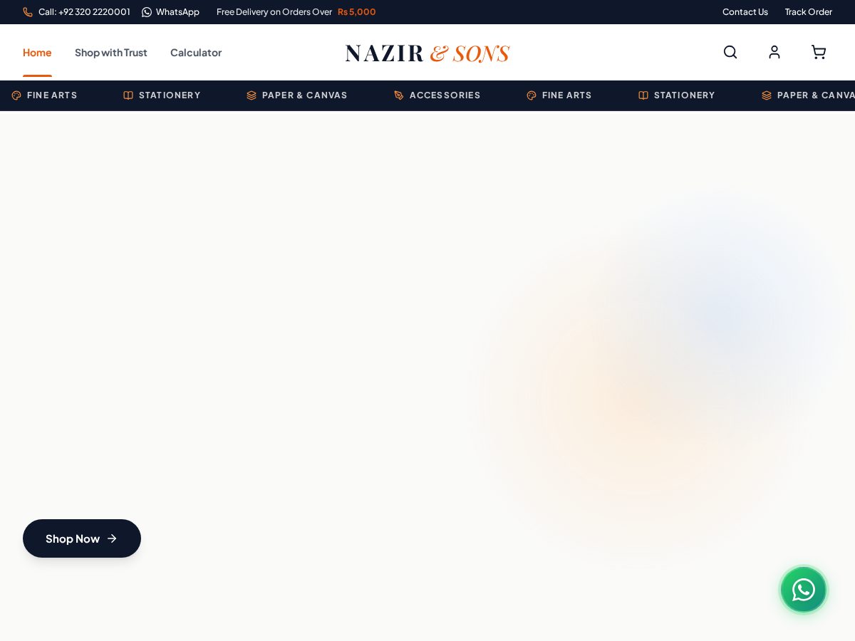 Landing-page snapshot of nazirandsons.shop