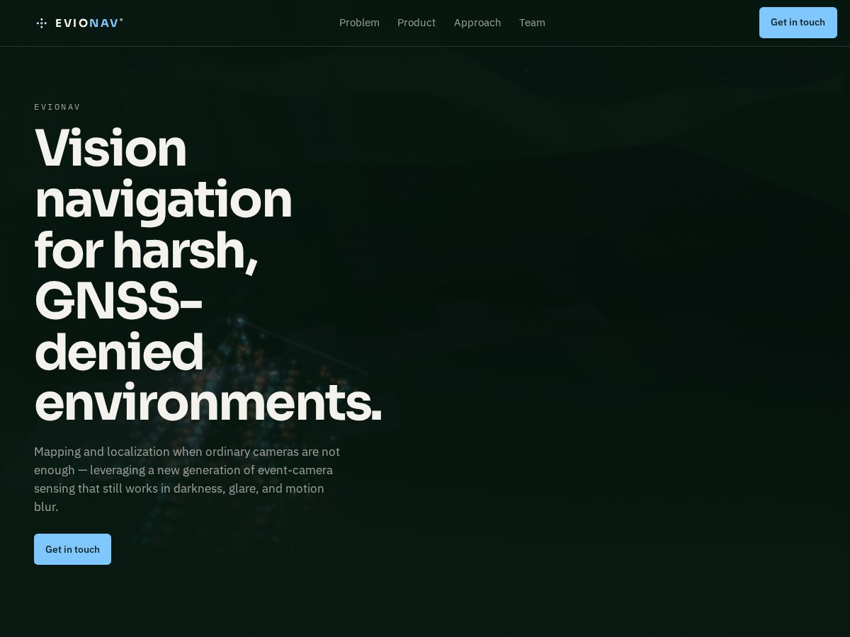 Landing-page snapshot of neuronav.tech