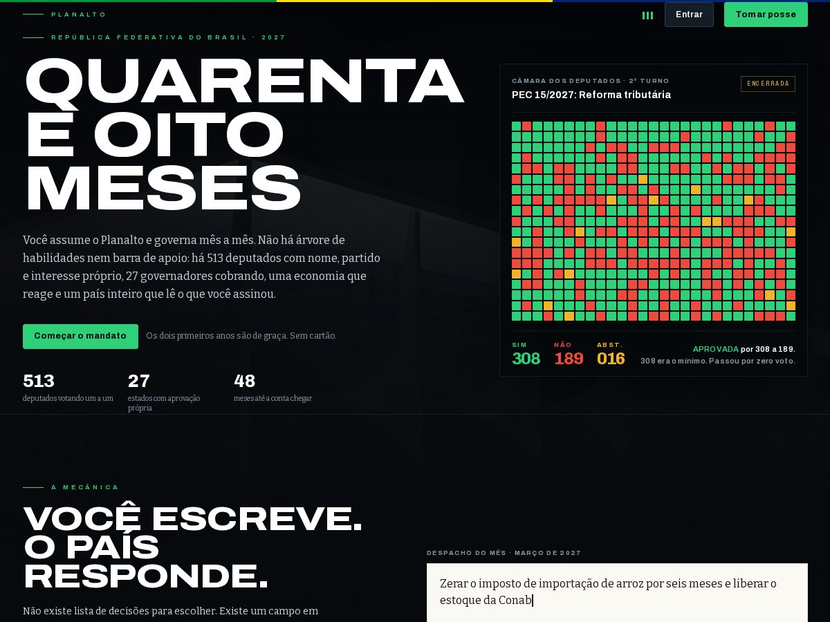 Landing-page snapshot of planalto.fun