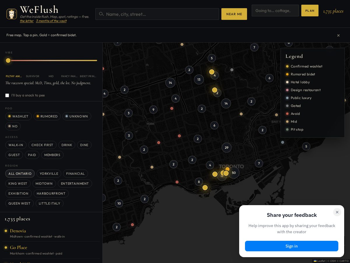 Landing-page snapshot of poopmap.org