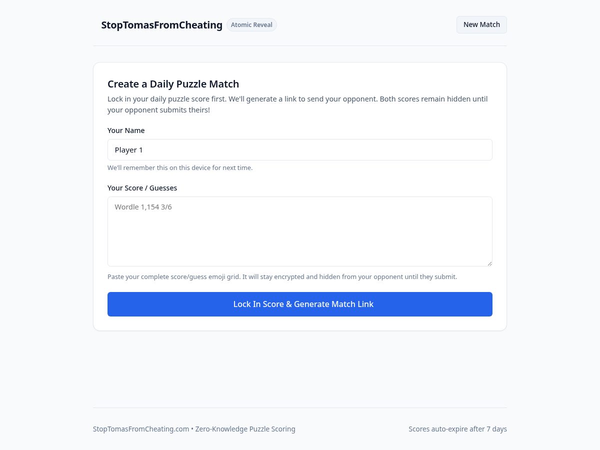 Landing-page snapshot of preventtomasfromcheating.com