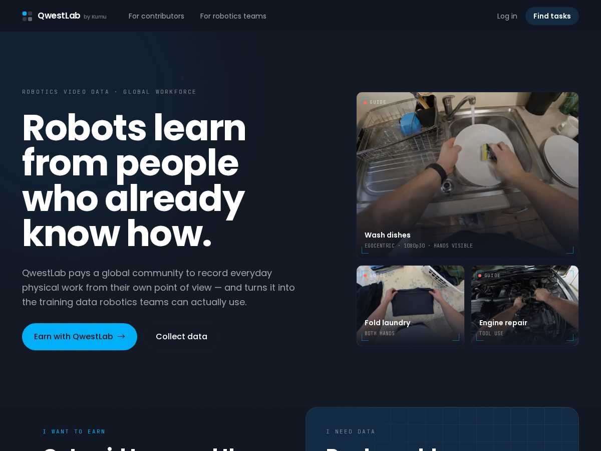 Landing-page snapshot of qwestlab.com