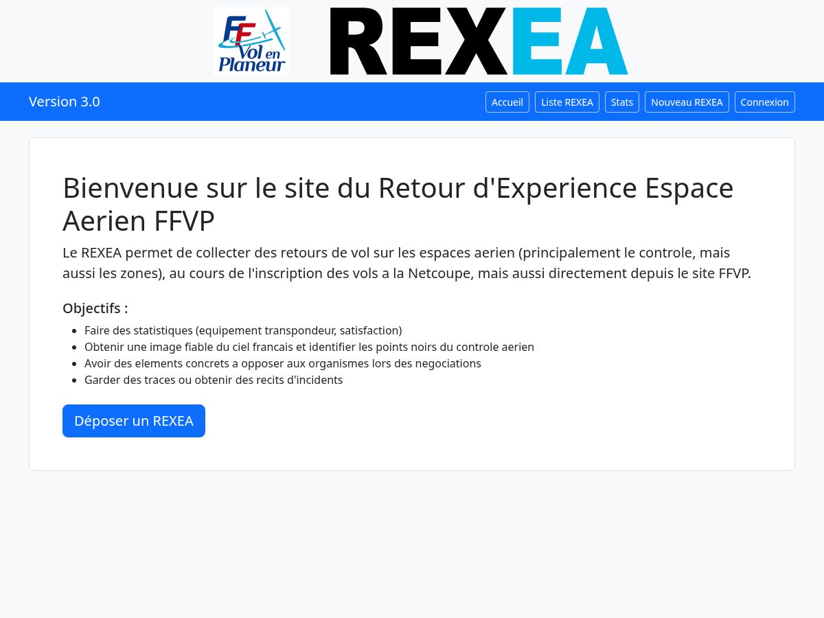 Landing-page snapshot of rexea.org