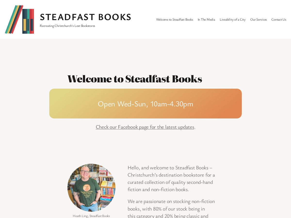 Landing-page snapshot of steadfastbooks.pro