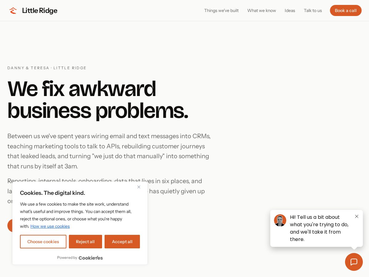 Landing-page snapshot of testing-littleridge.online