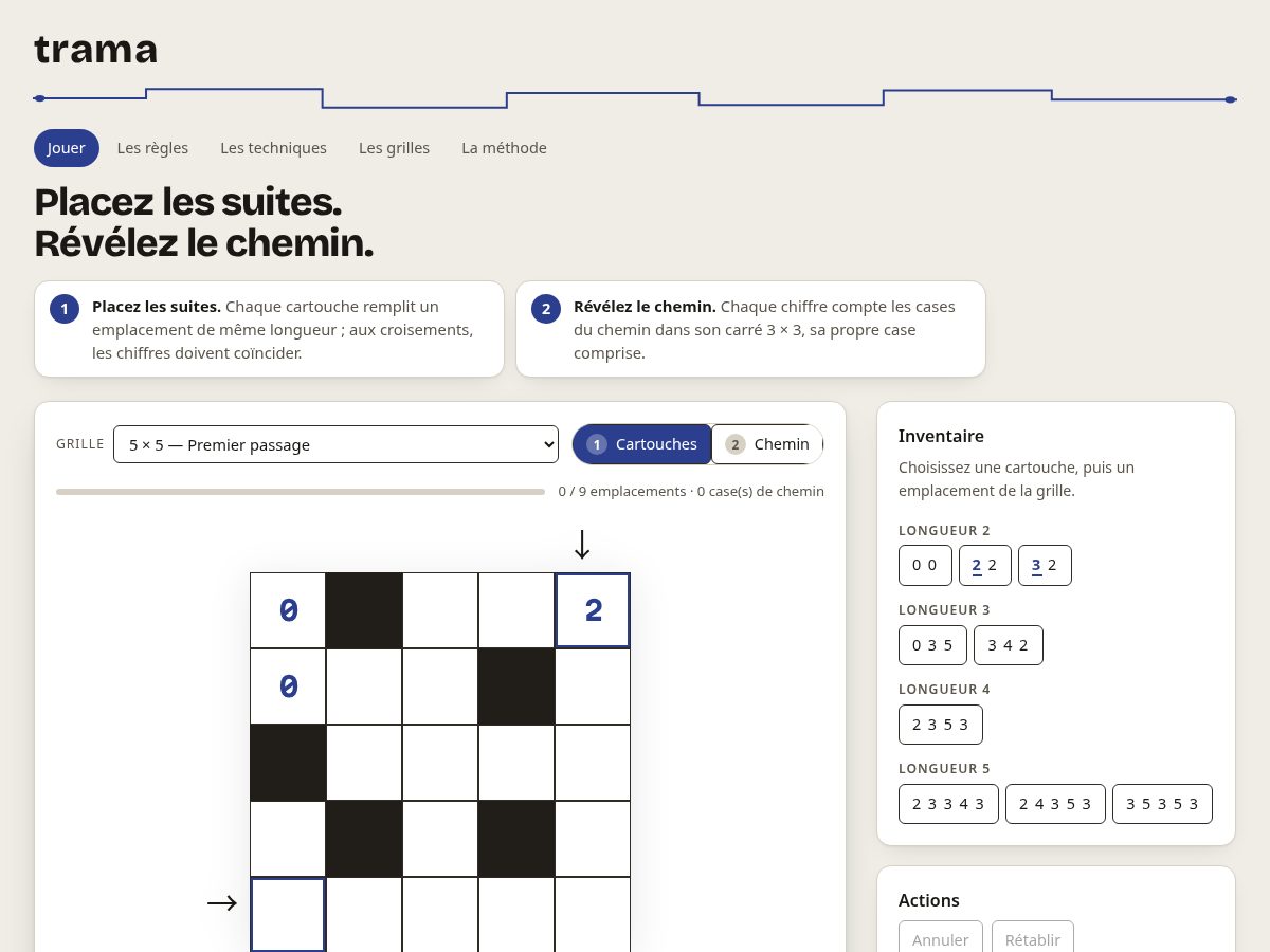 Landing-page snapshot of trama-puzzle.com