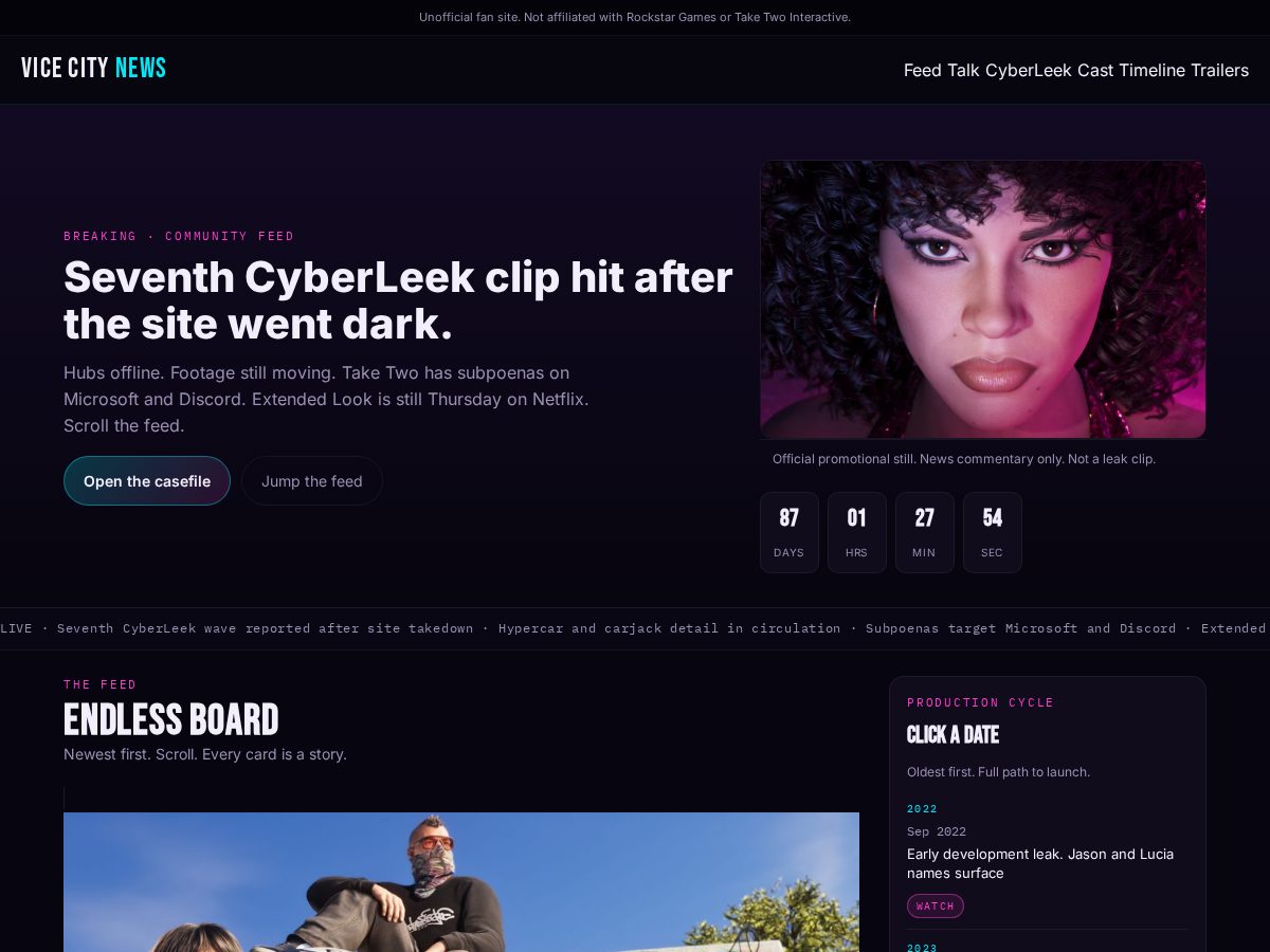 Landing-page snapshot of vicecitynews.org