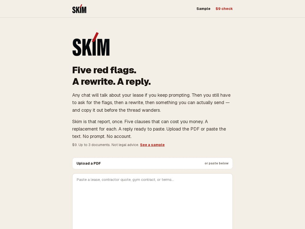 Landing-page snapshot of askskim.com