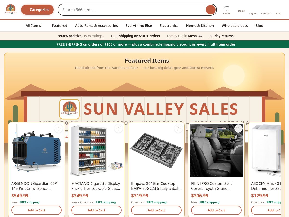 Landing-page snapshot of azsvinternal.com