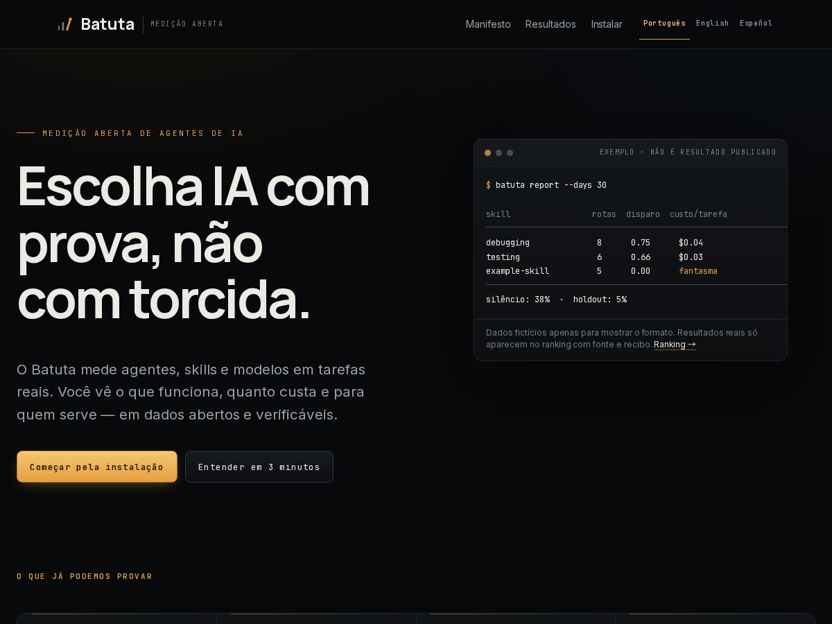 Landing-page snapshot of batuta.space