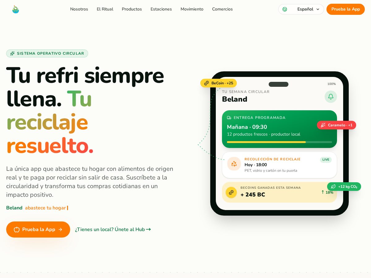Landing-page snapshot of beland.page