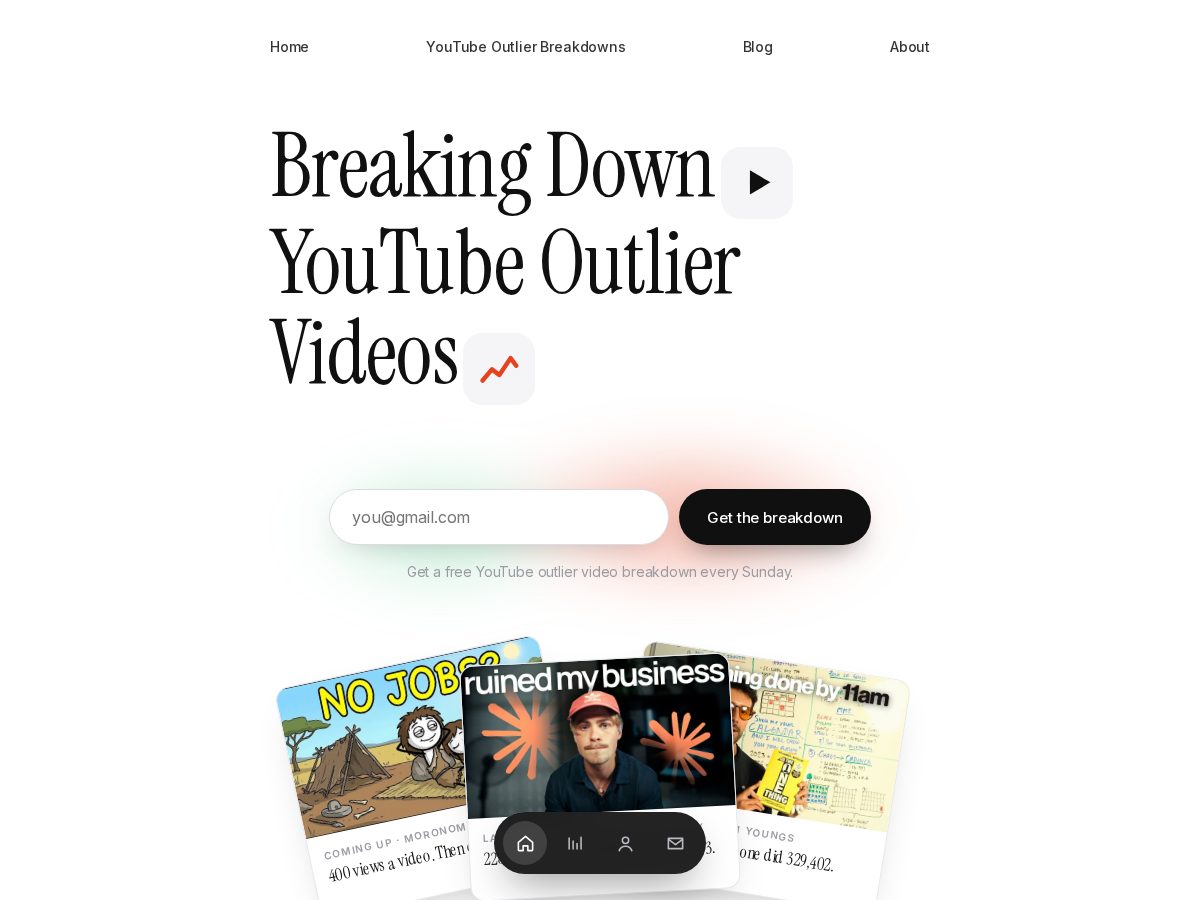 Landing-page snapshot of breakdowntheory.com