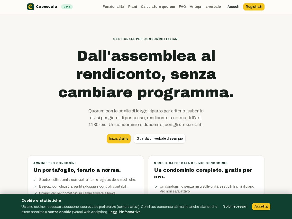 Landing-page snapshot of caposcala.app
