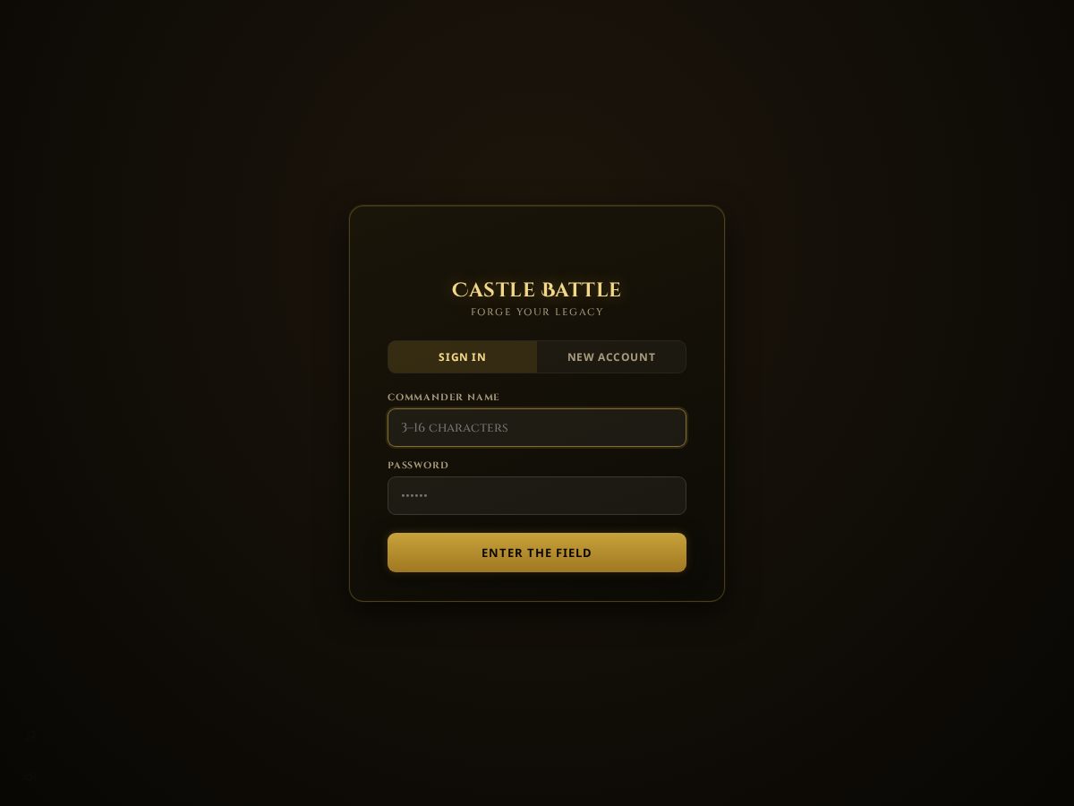 Landing-page snapshot of castlebattle.app