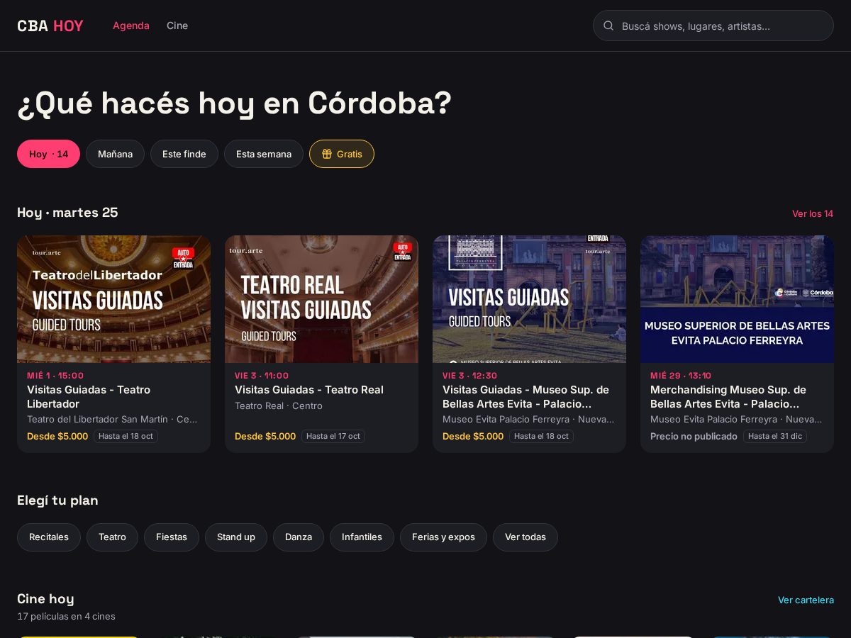 Landing-page snapshot of cbahoy.com