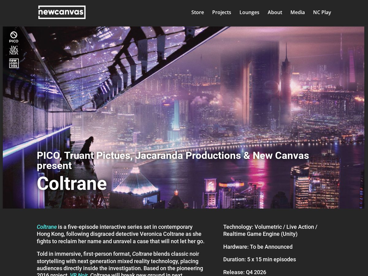 Landing-page snapshot of coltrane.world
