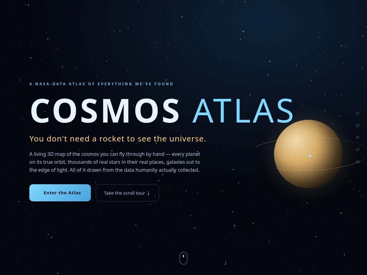 Landing-page snapshot of cosmosatlas.org