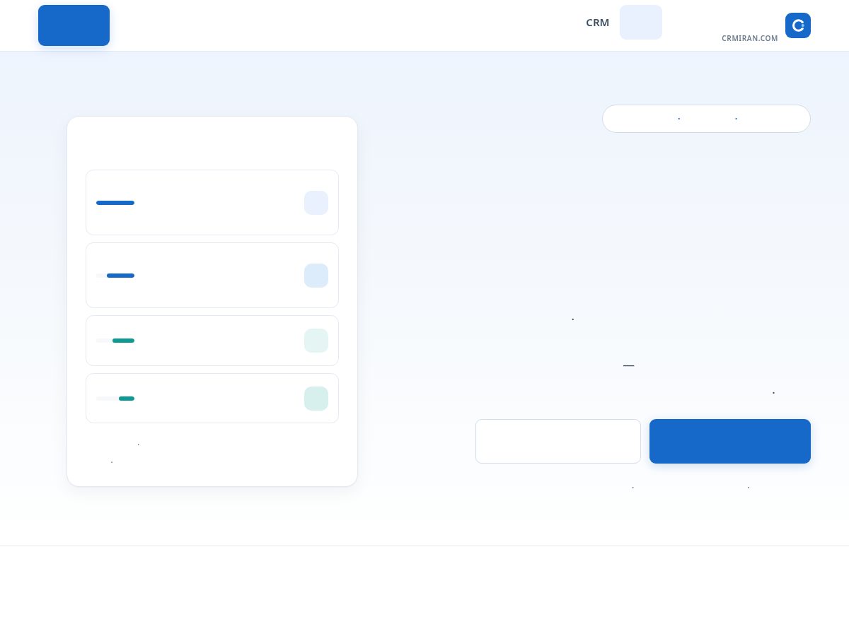 Landing-page snapshot of crmiran.com