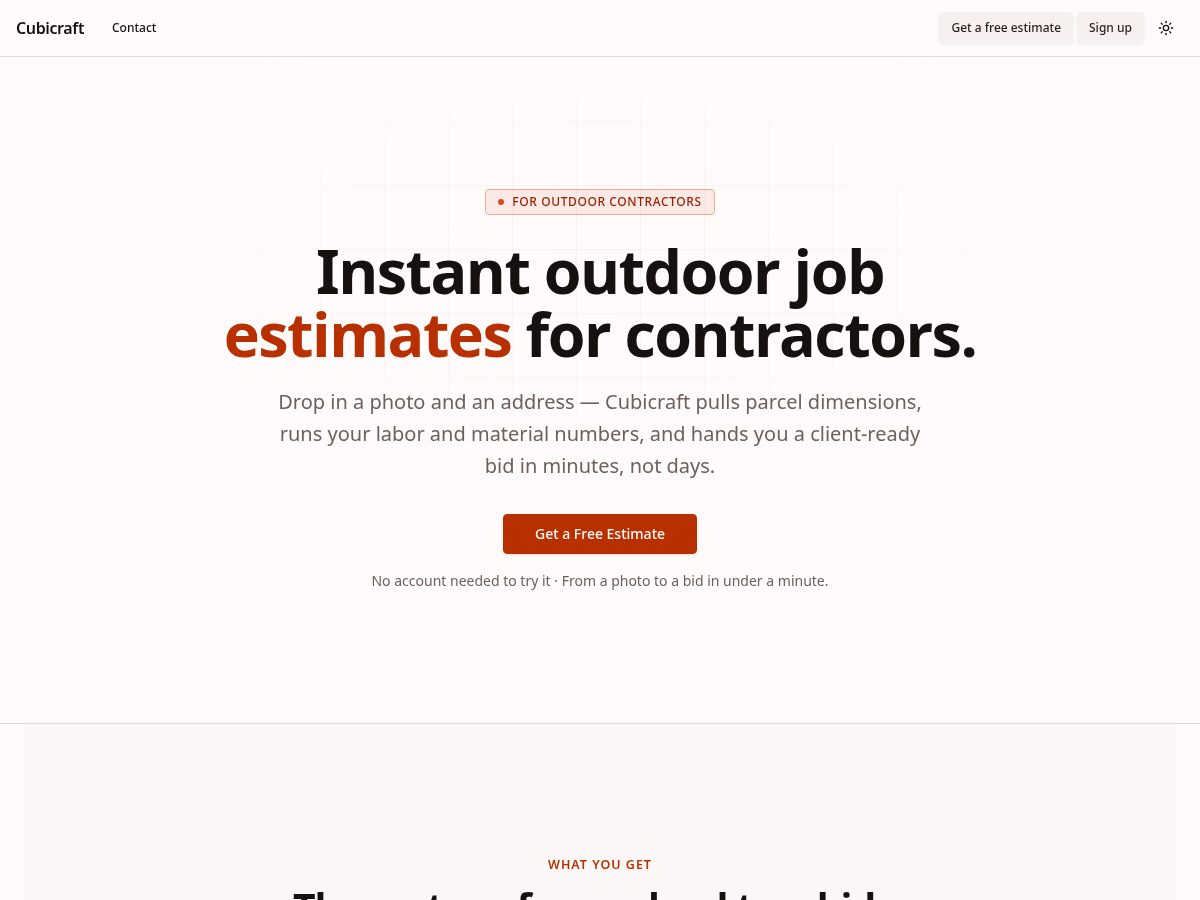 Landing-page snapshot of cubicraftpro.com