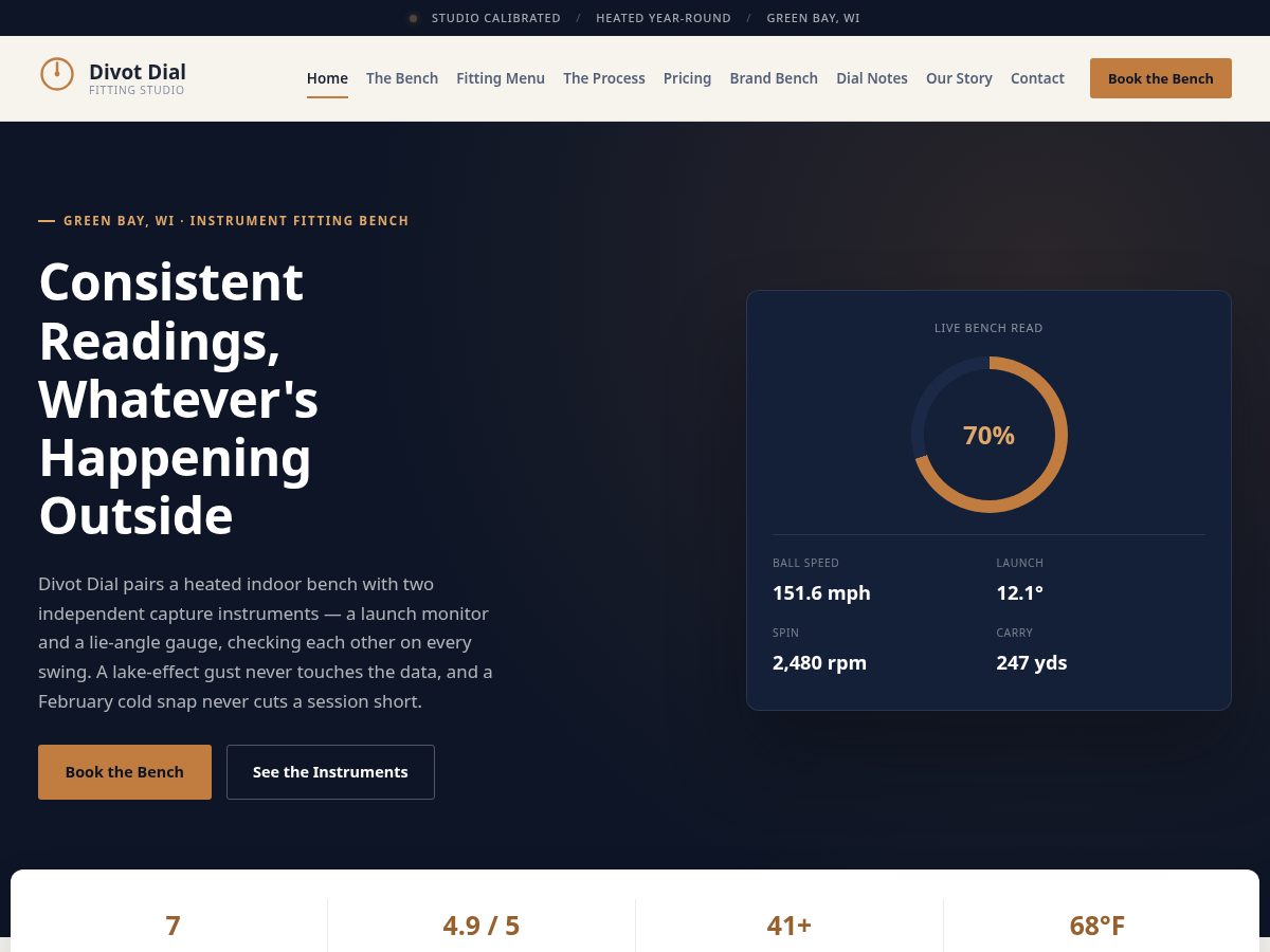 Landing-page snapshot of divotdial.shop
