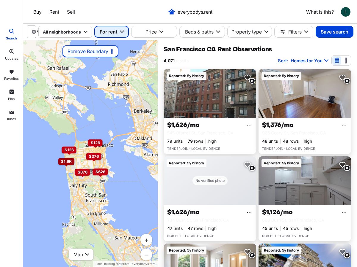 Landing-page snapshot of everyones.rent