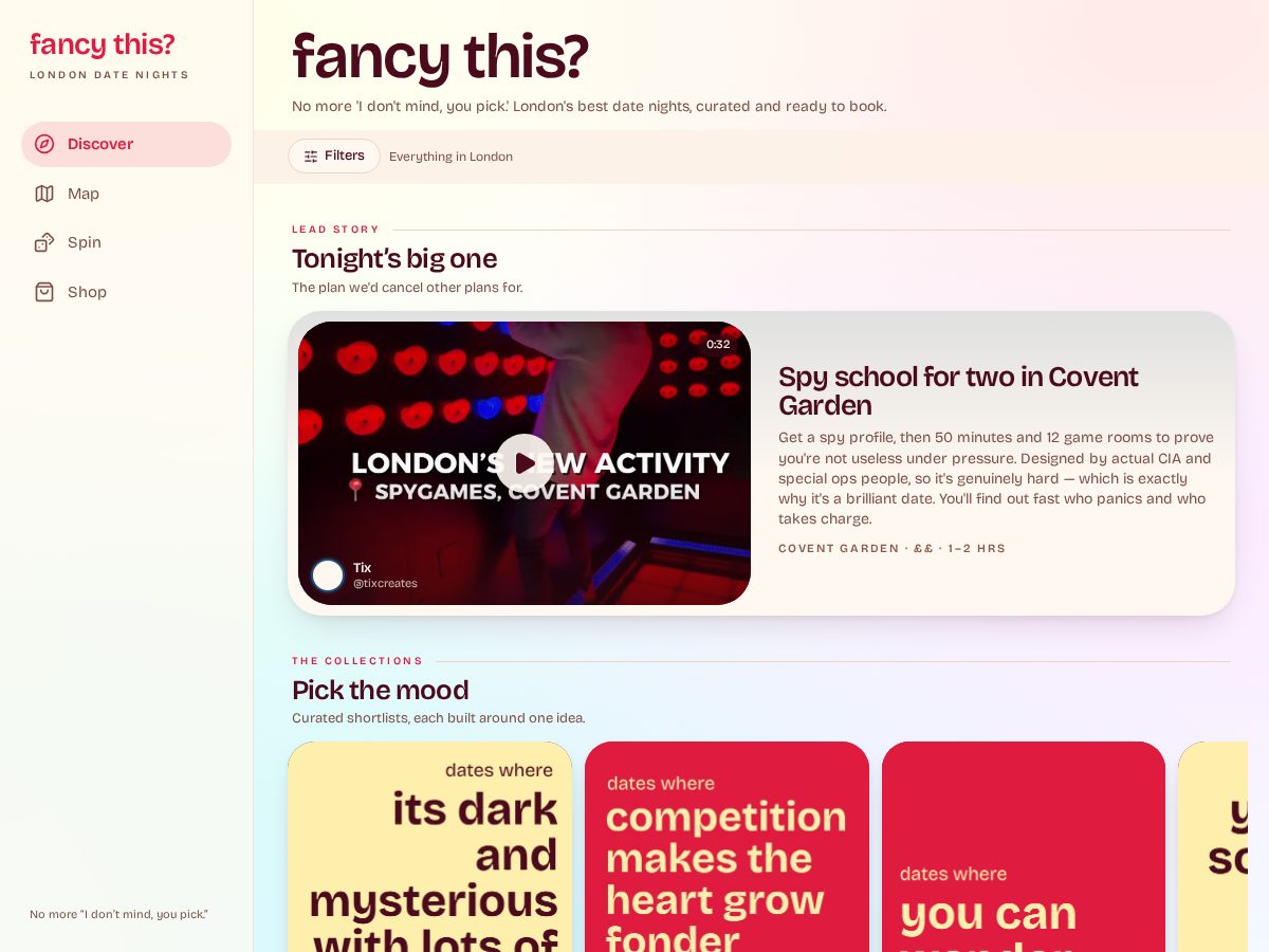 Landing-page snapshot of fancythisdatenight.com