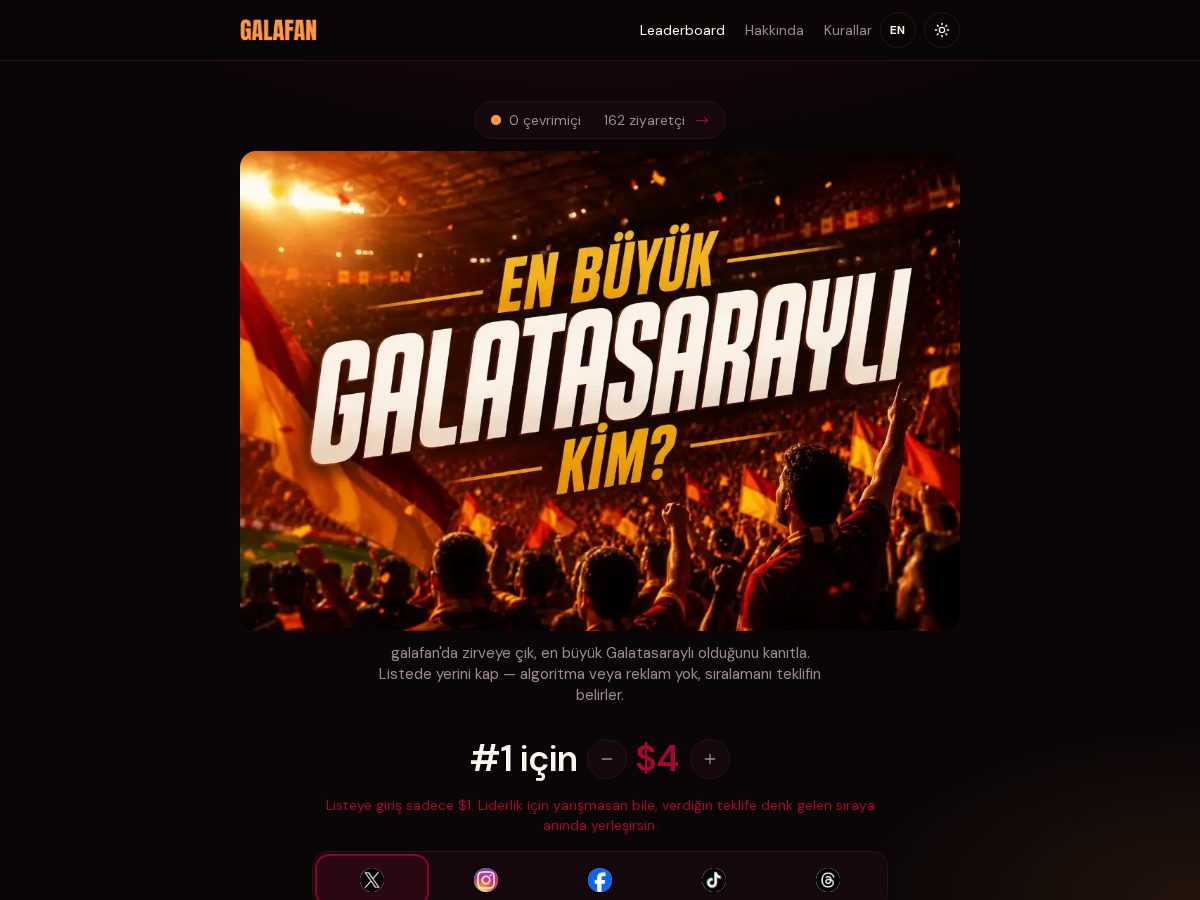 Landing-page snapshot of galafan.lol