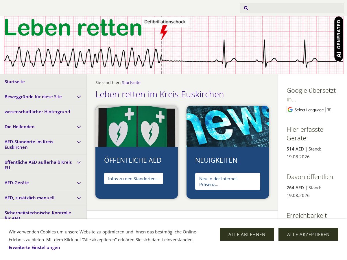 Landing-page snapshot of herzkammerflimmern.net