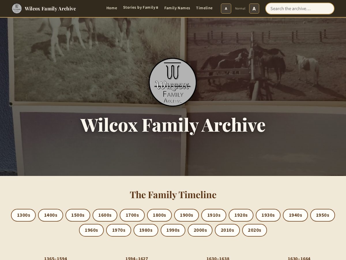 Landing-page snapshot of iamwilcox.com