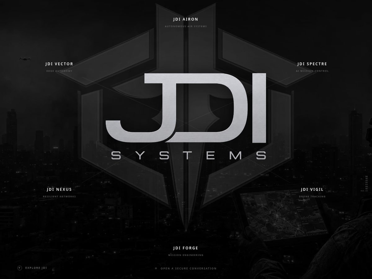Landing-page snapshot of jdi.systems