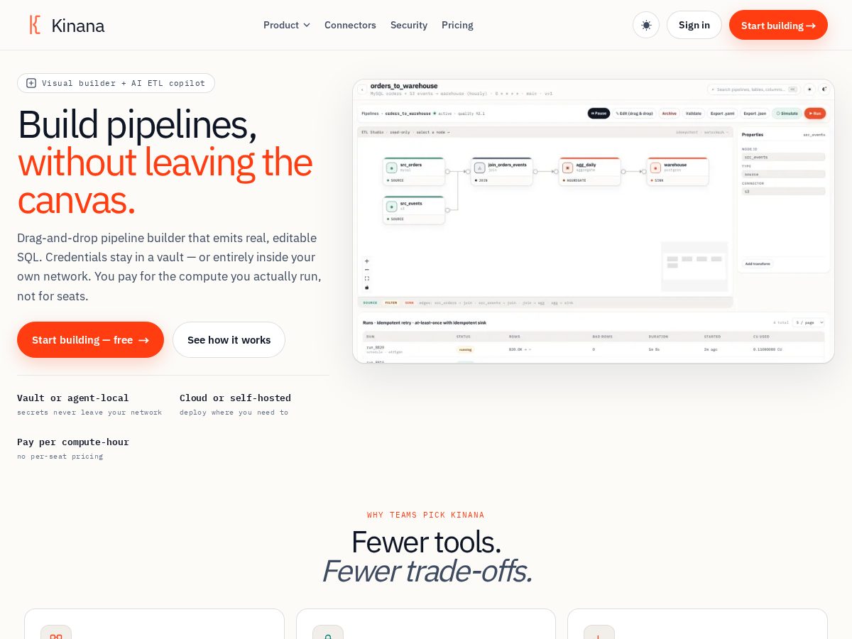 Landing-page snapshot of kinana.app