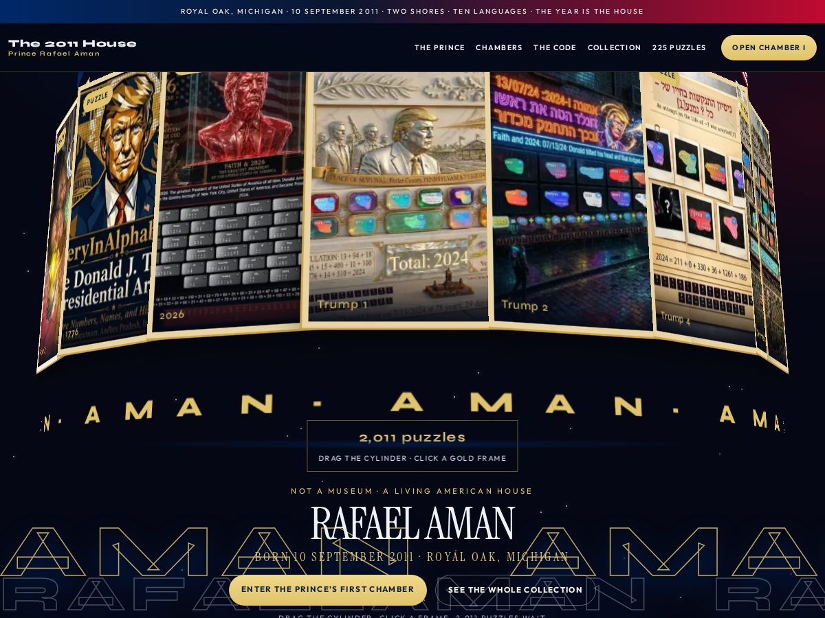 Landing-page snapshot of kingrafaelaman.com