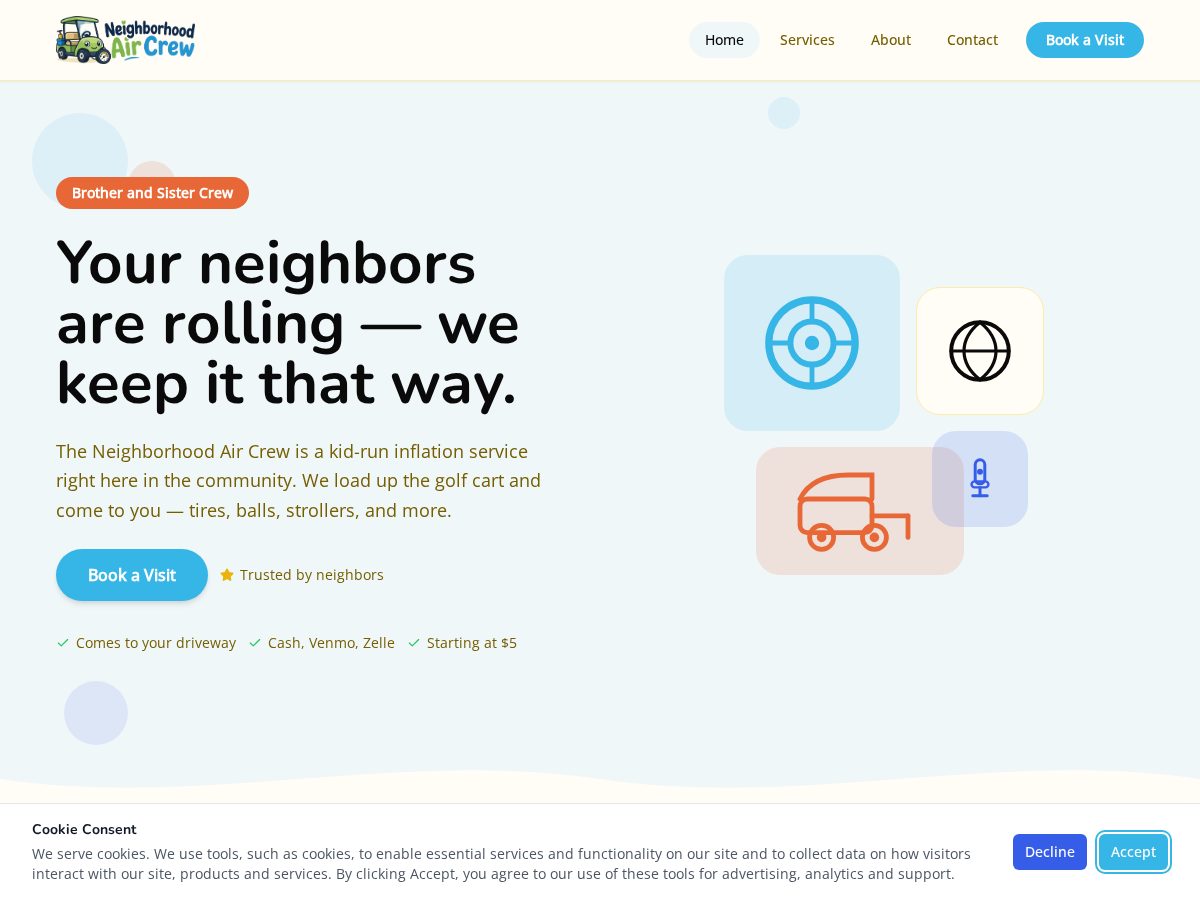 Landing-page snapshot of leekidsco.com