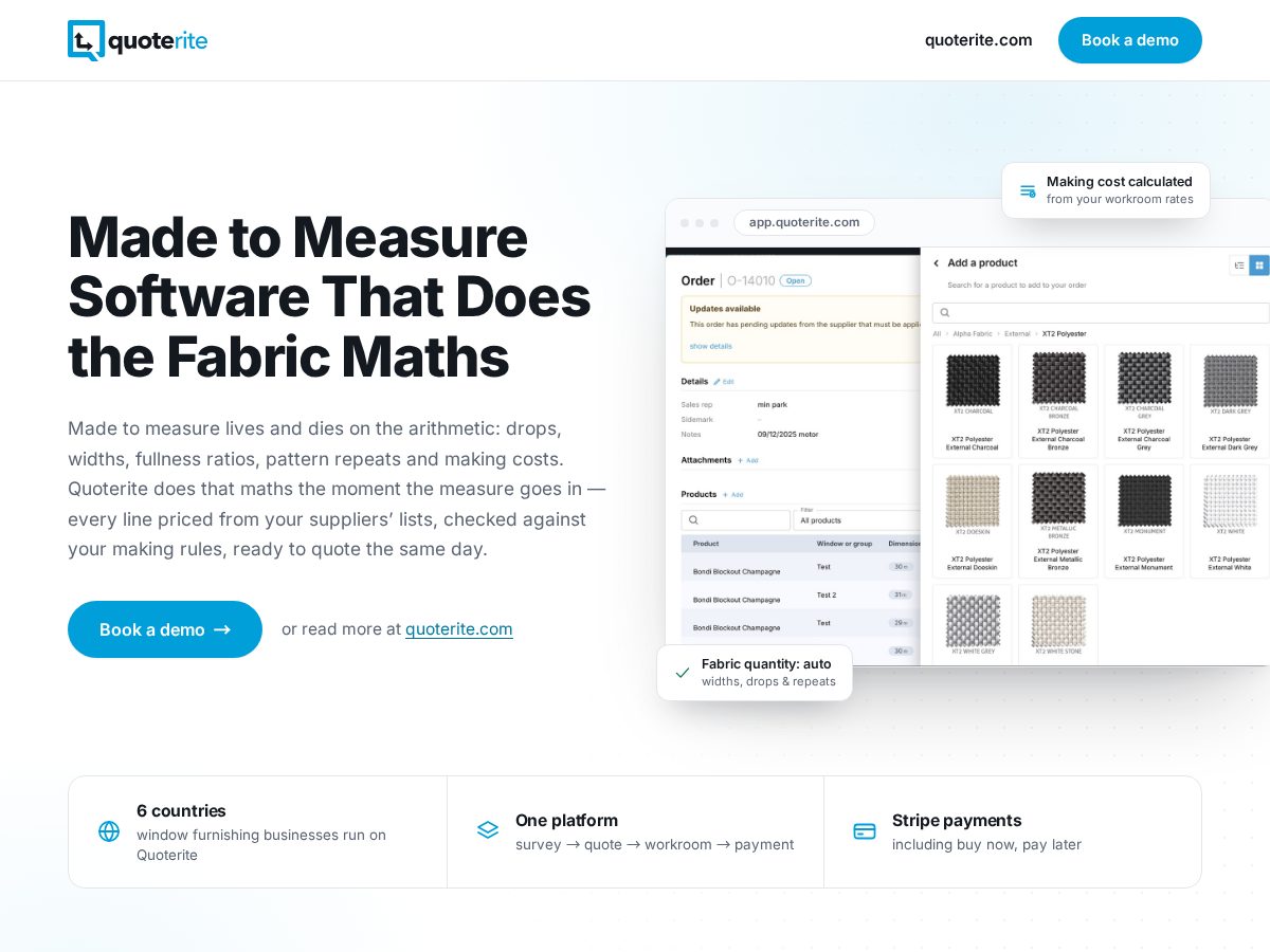 Landing-page snapshot of madetomeasuresoftware.online