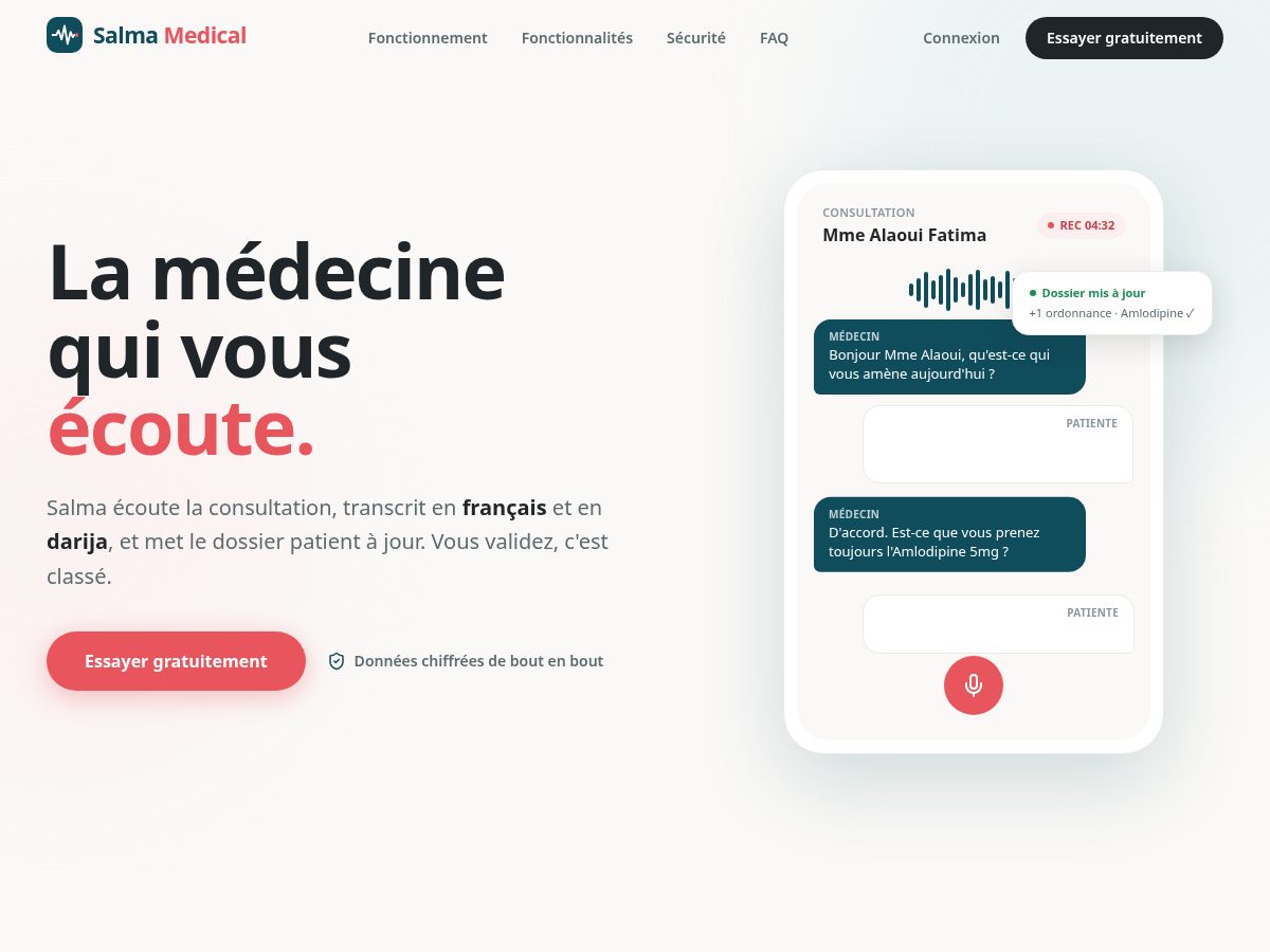 Landing-page snapshot of medsalma.com