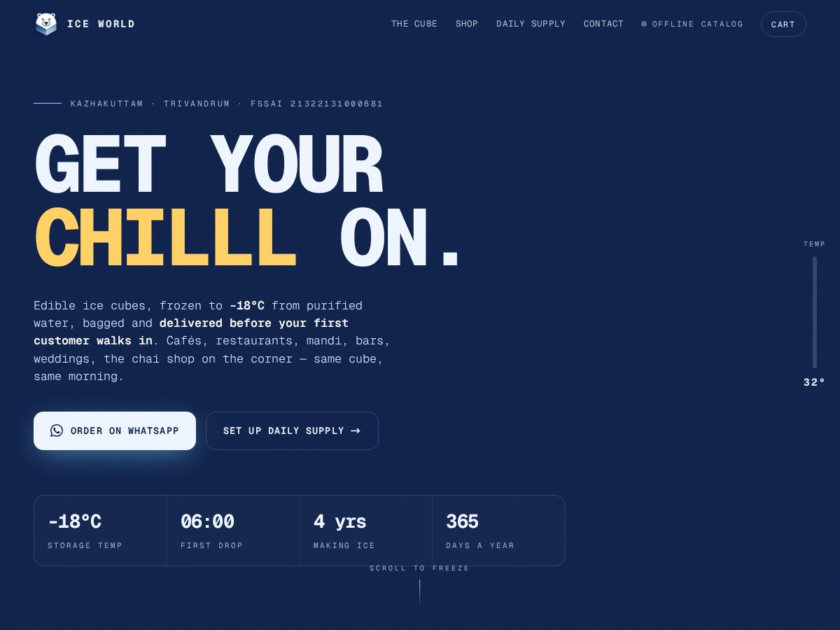 Landing-page snapshot of myice.world