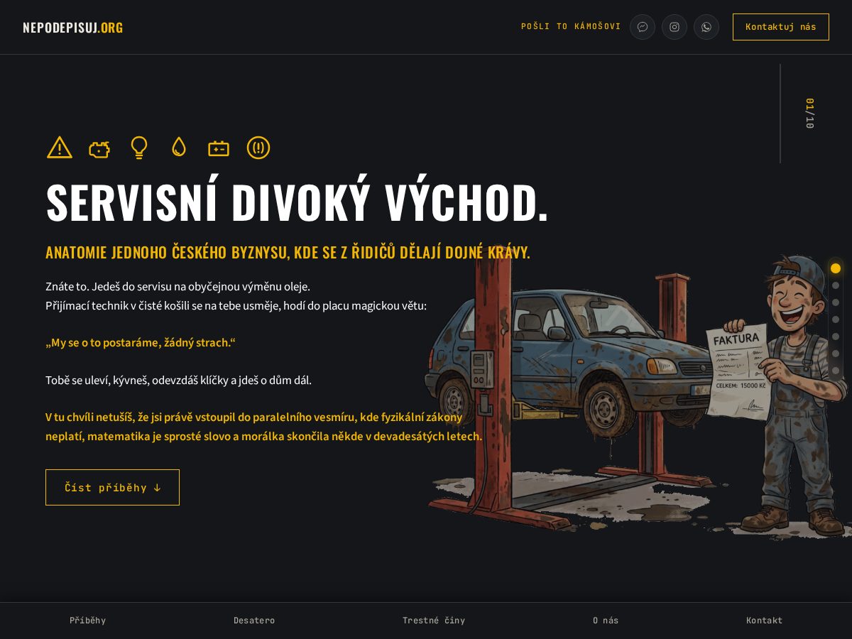 Landing-page snapshot of nepodepisuj.org