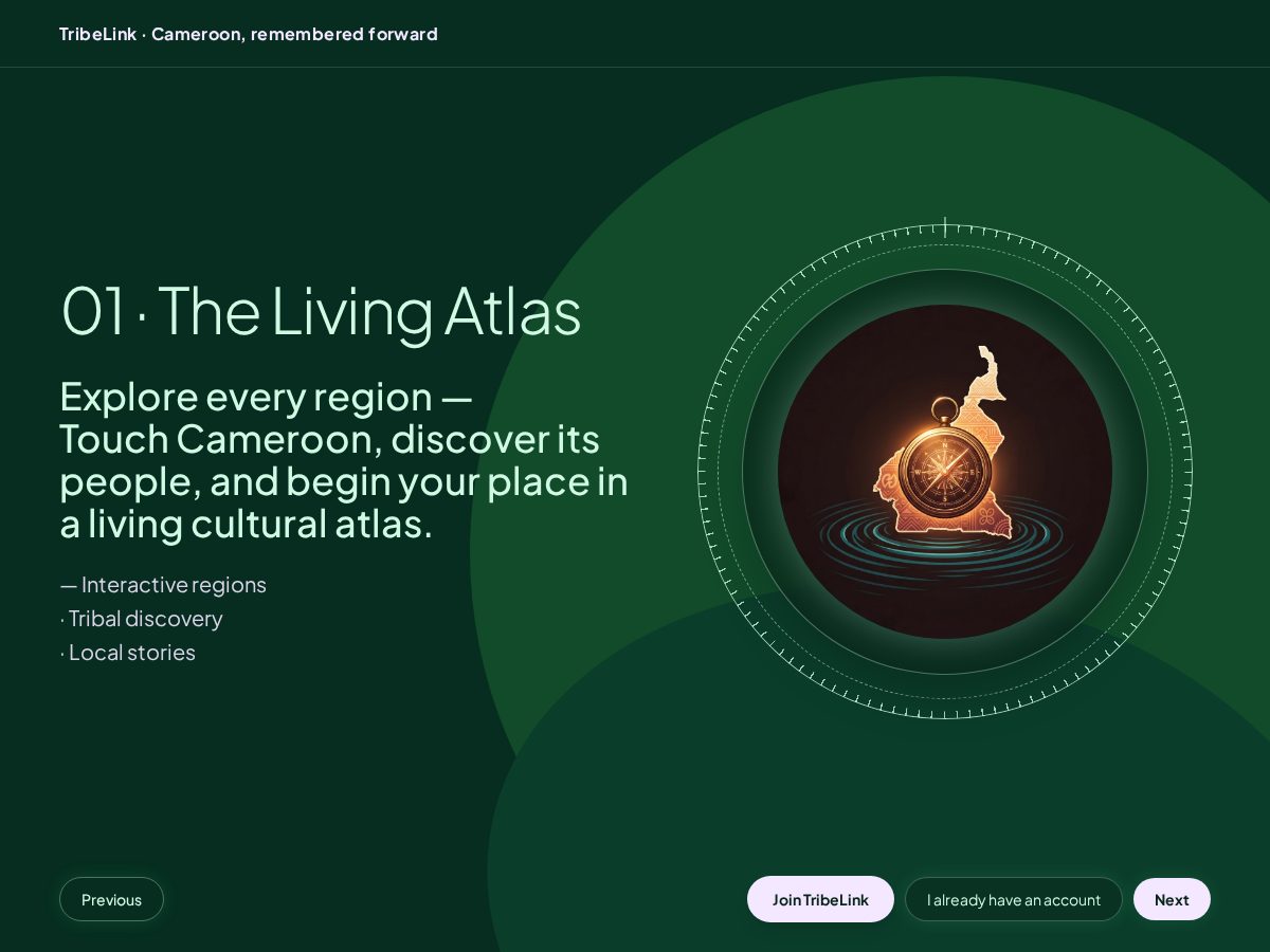Landing-page snapshot of onetribe.land